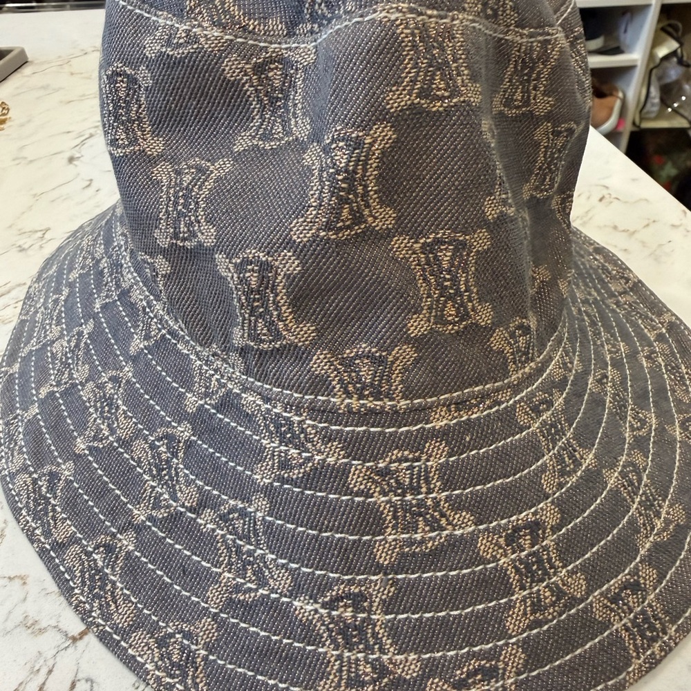 Celine Denim Monogram Bucket Hat
